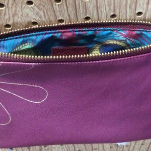 Erin Condren Burgundy Small Luxe Clutch